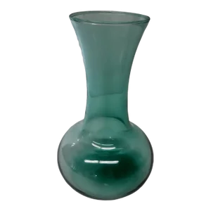 Vintage Pale Green Blown Glass Hyacinth Vase