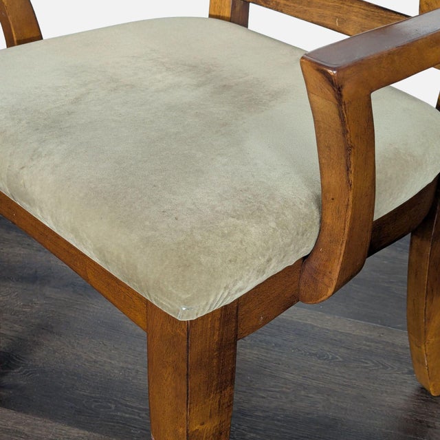 Bassett 9-Piece Wooden Extendable Dining Set With Cushioned Chairs For Sale - Image 12 of 18