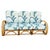 1950s 1950s Restored Mid-Century 3-Strand 3/4 Round Pretzel Arm Rattan Sectional 3-Seat Sofa For Sale - Image 5 of 9