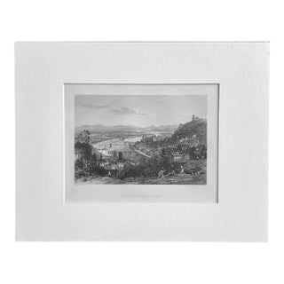 Lyons, From La Croix Rousse Original Print by Allom, 1870 For Sale