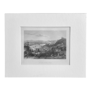 Lyons, From La Croix Rousse Original Print by Allom, 1870