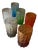 Italian Textured Bark Glasses in the style of Geoffrey Baxter, 1960s, Set of 6 For Sale