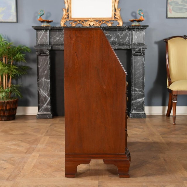 Vintage Mahogany Councill Secretary Desk For Sale - Image 13 of 13