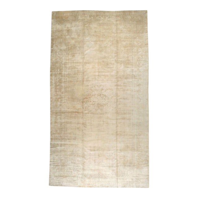 Galerie Shabab Collection Early 20th Century Turkish Oushak Oversize Carpet For Sale