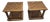 Mid-Century Spanish Revival Oak Parquet Two-Tier End Tables - A Pair For Sale