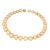 Golden South Sea Pearl Necklace Diamond Clasp 14 Karat Gold Estate For Sale