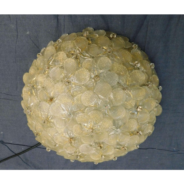 Italian 1960s Millefiori Flush Mount by Barovier E Toso For Sale - Image 3 of 10