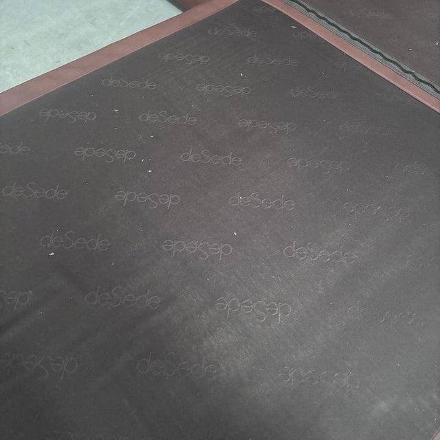 Brown Leather DS76 Modular Sofa from de Sede, 1970s, Set of 4 For Sale - Image 17 of 18