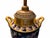 This stunning antique porcelain table lamp is a masterpiece of early 20th-century design, featuring an urn-form body hand-...