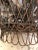 19th Century Wire Basket Planter With Decorative Tole Leaves For Sale - Image 9 of 11