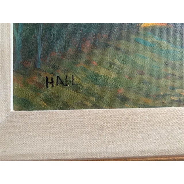 Original Oil Painting, "Passage Way" by Artist Hall For Sale - Image 4 of 5