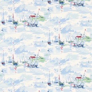 Sanderson Sail Away Wallpaper in Sky Blue For Sale