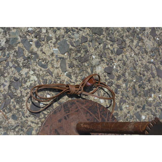 1970s Southwest Brown Iron & Metal Hand Crafted Lizards Tall Floor Lamp - Signed DKR For Sale - Image 18 of 18