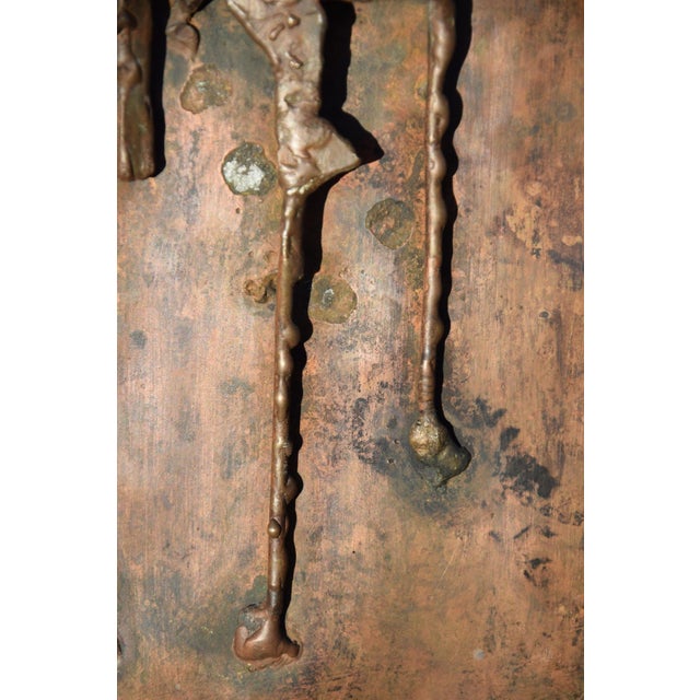 Hermann Tomada, Couple, 1970s, Copper & Metal For Sale - Image 9 of 11