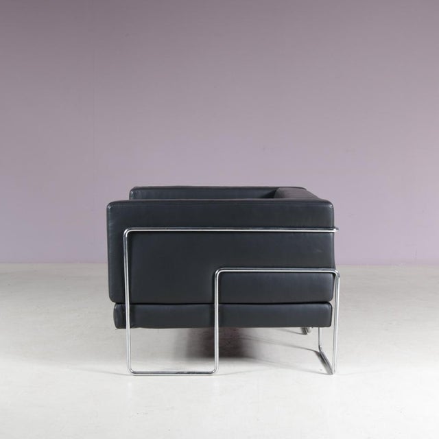 Black French Lounge Chair by Kwok Hoï Chan for Steiner, 1969 For Sale - Image 8 of 13