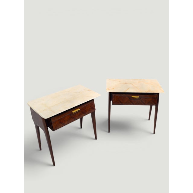 Mid-Century Night Stands by La Permanente Mobili Cantù, 1950s, Set of 2 For Sale - Image 14 of 18