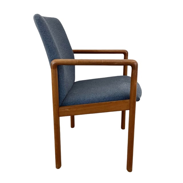 Late 20th Century Scandinavian Modern Teak Armchair For Sale - Image 4 of 16