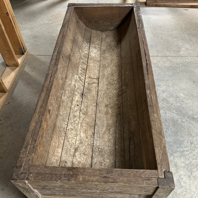 Mid 20th Century Vintage Wood Barrel Bottom Potting Bench For Sale - Image 5 of 7