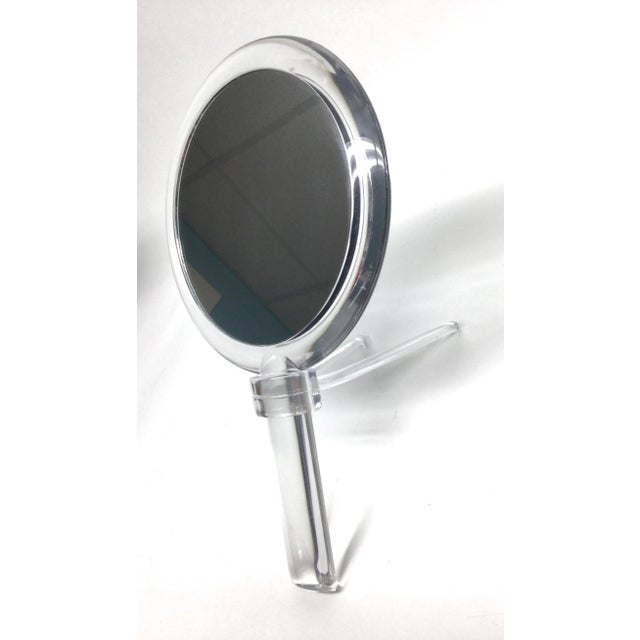 Vintage 90’s Lucite Hand Mirror Set Unique For Sale In Portland, ME - Image 6 of 11