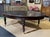 Large English library table in dark walnut with a leather top - early 20th century - L=2.45m W=1.80m H=78cm Height under...
