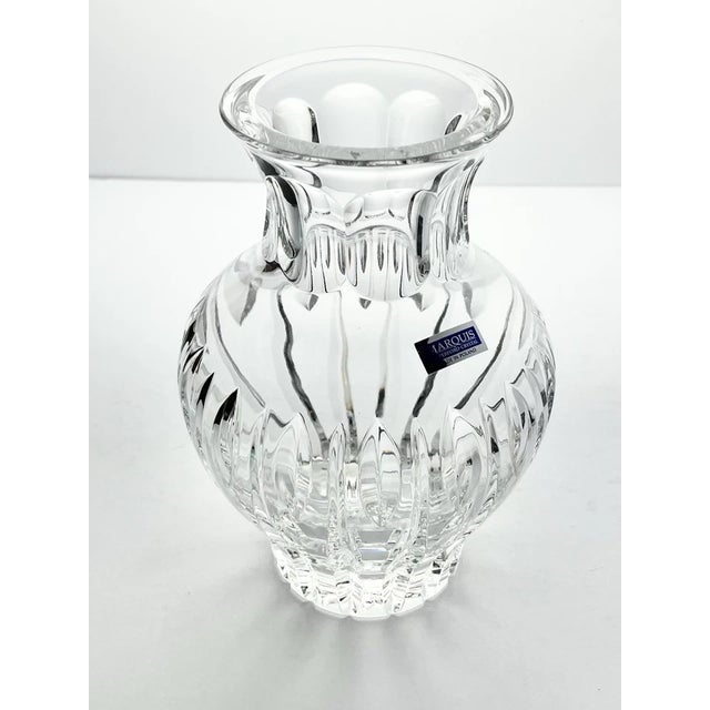 Waterford (Marquis) “Sheridan” Crystal Bulbous Flower Vase 8 1/4” Signed Excellent condition. No chips, cracks, or...