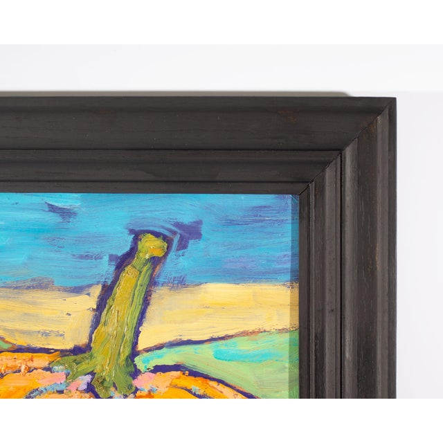 Contemporary Oil on Wood Panel Painting of Pumpkins Signed Shine For Sale - Image 3 of 8
