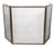Vintage Folding Fireplace Screen Spark Guard For Sale