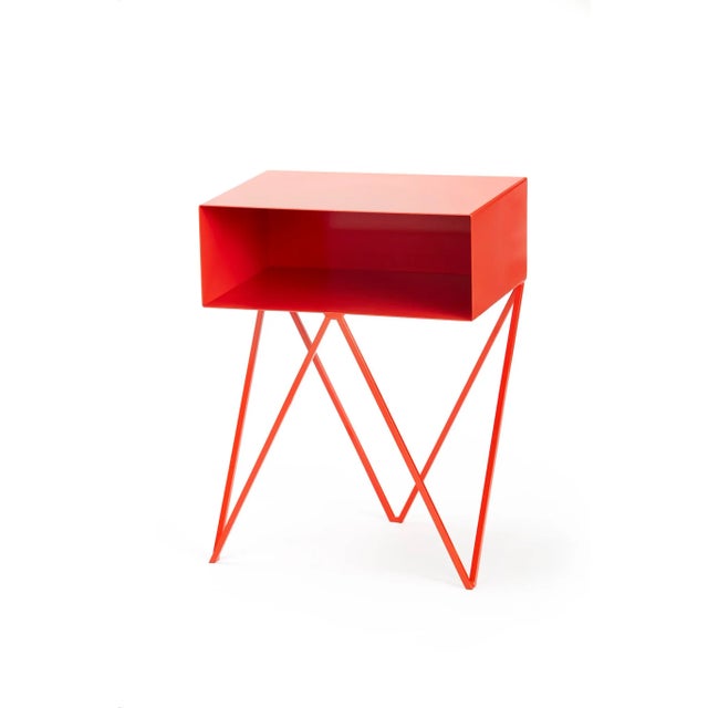 Robot Side Table in Red by &New For Sale - Image 4 of 4