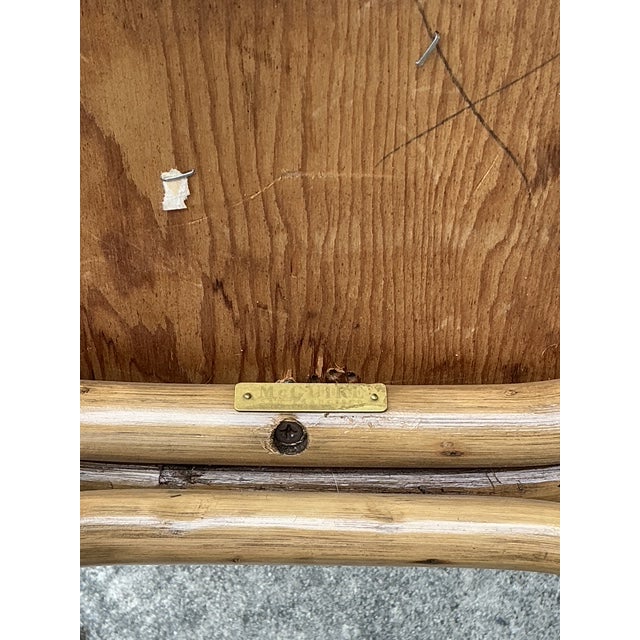 Khaki Vintage McGuire Rattan Dining Chairs - Set of 12 For Sale - Image 8 of 12