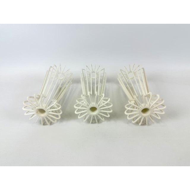 Mid-Century Modern Vintage String Candleholders attributed to Ehlén Johansson for Ikea, 1980s, Set of 3 For Sale - Image 3 of 11