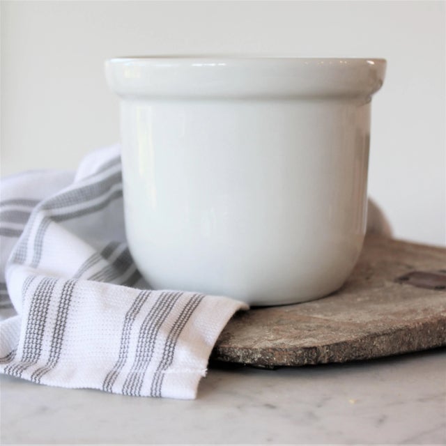 Ceramic Vintage Petite Stoneware Butter Crock For Sale - Image 7 of 8