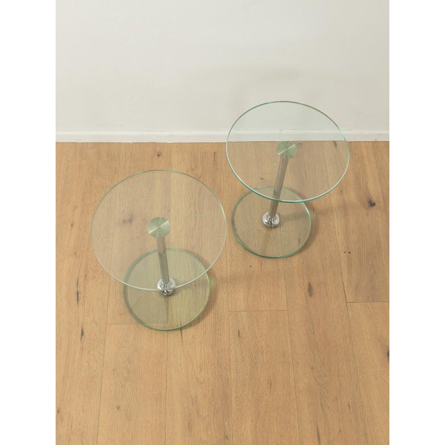 1980s Glass Side Tables by Peter Draenert, 1980s, Set of 2 For Sale - Image 5 of 7