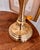 Metal Vintage Tall Heavy Brass Three Arm Bouillotte Lamps With Creamy Off White Pleated Shades - a Pair For Sale - Image 7 of 10
