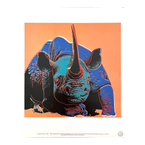 Andy Warhol Pop Art Black Rhinoceros 1983