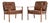 Vintage Scandinavian Leather Armchairs from Frederik Kayser, 1960s, Set of 2 For Sale