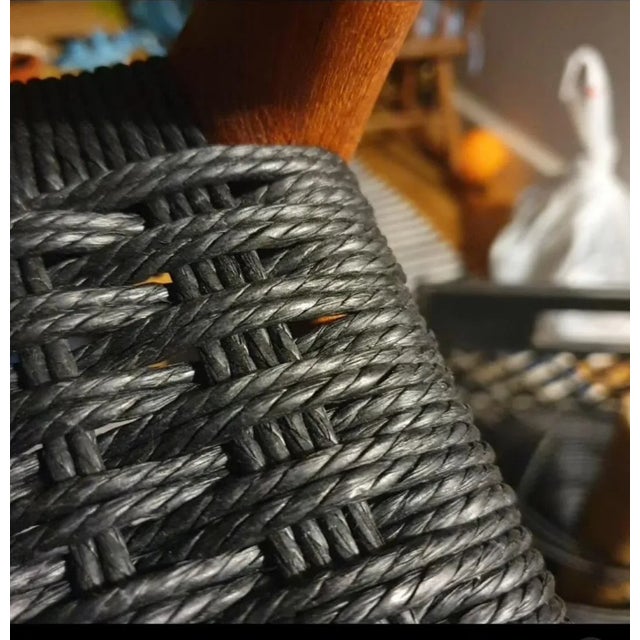 Beautiful refinished set of 4 teak side chair by Niels moller for jl moller mobelfabrik. teak has been stripped and re-...