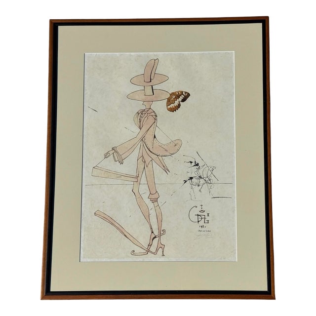 Salvador Dali: Scarab Costumes, the Perfect Dandy, 1971, Original Signed Lithograph For Sale