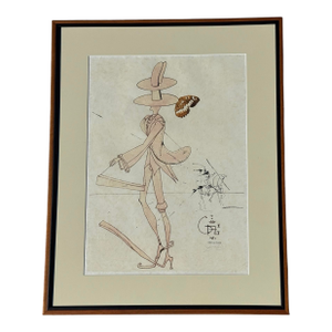 Salvador Dali: Scarab Costumes, the Perfect Dandy, 1971, Original Signed Lithograph