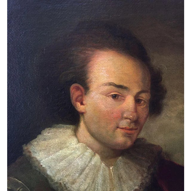 The Musician, Neapolitan School, 1800s, Baroque, Oil on Canvas For Sale - Image 4 of 7