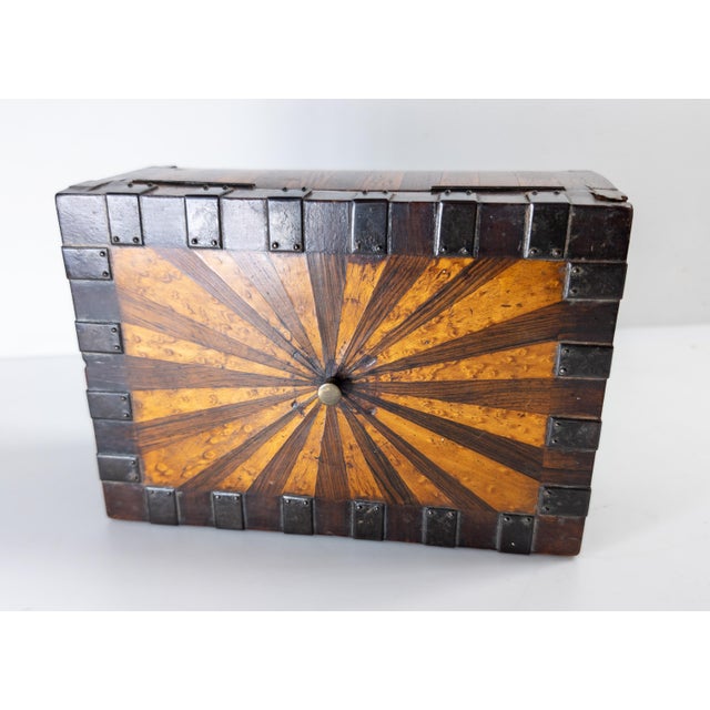 19th Century European German or Austrian Biedermeier Strong Box For Sale - Image 4 of 15