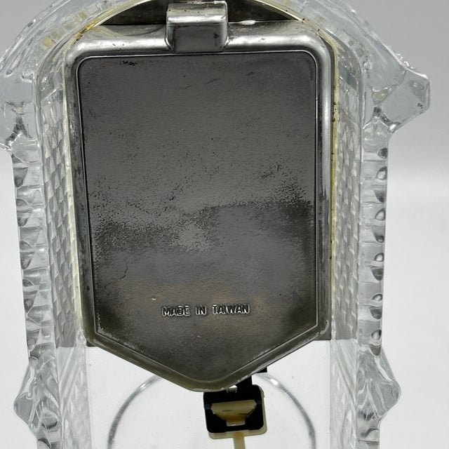 Vintage Crystal Clock by Godinger For Sale In Dallas - Image 6 of 9