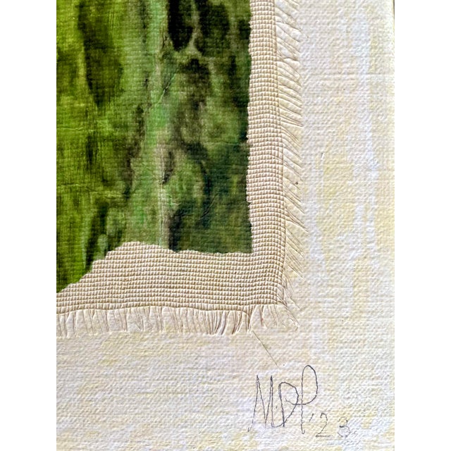 Blue Maria Donata Papadia, Cluster Lily, Mixed Media Paper Collage For Sale - Image 8 of 13