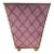 Candy Cane Trellis Holiday Enameled Cachepot For Sale