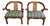 Mid 20th Century Pair of James Mont Style Ming Chairs- Asian Inspired Wooden Chairs For Sale