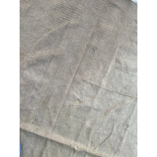 Vintage Indian Modern Khaki Color Flat Rug For Sale - Image 11 of 13