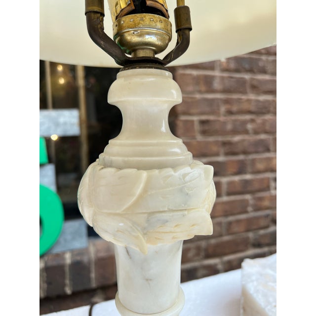 Pair of 1970s Marble Base Detailed Lamps For Sale In Atlanta - Image 6 of 12