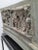 16th Century Chinese Hand Sculpted Grey Stone Panel With Stand For Sale - Image 9 of 12