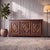 Wood Vintage French Brutalist Diamond-Point Sideboard, 1970s For Sale - Image 7 of 7