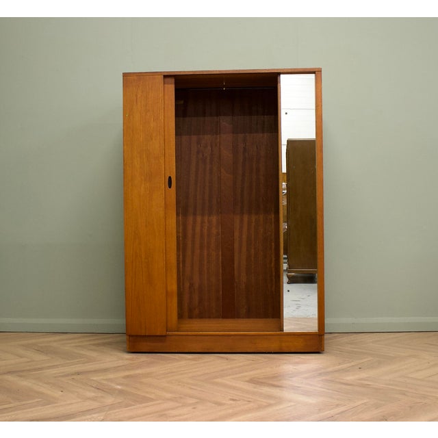 Brown Vintage Teak Double Door Wardrobe from Austinsuite, 1960s For Sale - Image 8 of 13