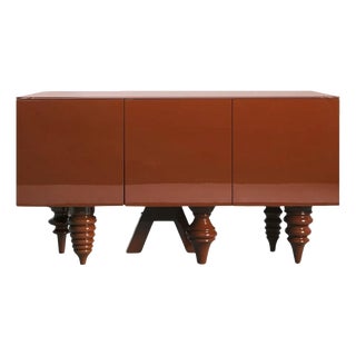 Multileg Sideboard Lacquered in Berry Red by Jaime Hayon for BD Barcelona For Sale